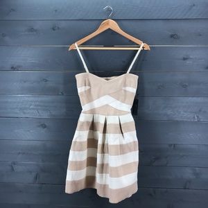 BCBGMAXAZRIA Alythea Strapless Striped Dress M